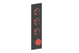MOND TRIM FOR 3/4" HIGH-FLOW TH VALVE WITH 3 VOLUME CONTROLS