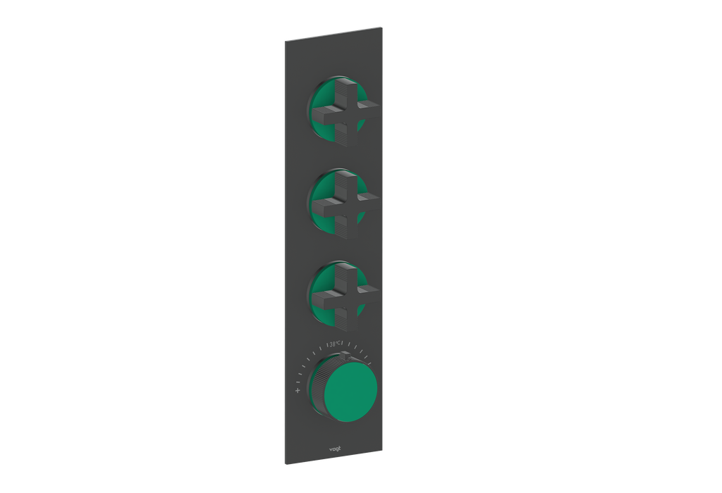 MOND TRIM FOR 3/4" HIGH-FLOW TH VALVE WITH 3 VOLUME CONTROLS