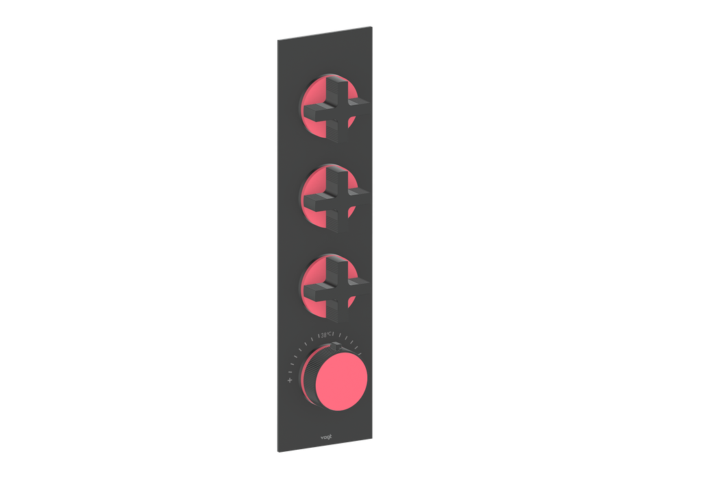 MOND TRIM FOR 3/4" HIGH-FLOW TH VALVE WITH 3 VOLUME CONTROLS