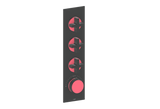 MOND TRIM FOR 3/4" HIGH-FLOW TH VALVE WITH 3 VOLUME CONTROLS