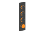 MOND TRIM FOR 3/4" HIGH-FLOW TH VALVE WITH 3 VOLUME CONTROLS