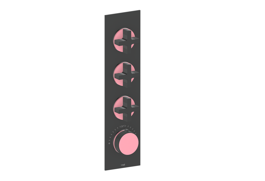 MOND TRIM FOR 3/4" HIGH-FLOW TH VALVE WITH 3 VOLUME CONTROLS