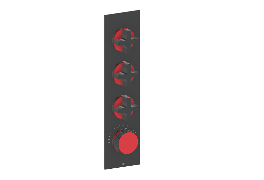 MOND TRIM FOR 3/4" HIGH-FLOW TH VALVE WITH 3 VOLUME CONTROLS