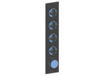 MOND TRIM FOR 3/4" HIGH-FLOW TH VALVE WITH 4 VOLUME CONTROLS