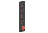 MOND TRIM FOR 3/4" HIGH-FLOW TH VALVE WITH 4 VOLUME CONTROLS