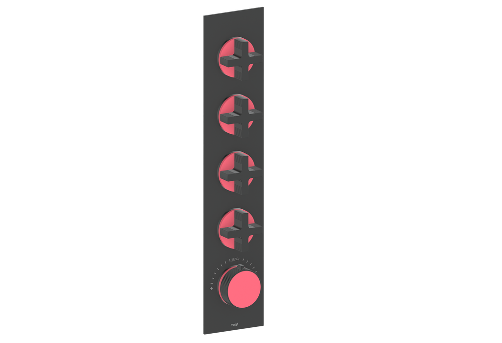 MOND TRIM FOR 3/4" HIGH-FLOW TH VALVE WITH 4 VOLUME CONTROLS