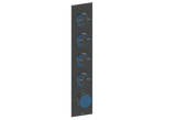 MOND TRIM FOR 3/4" HIGH-FLOW TH VALVE WITH 4 VOLUME CONTROLS