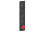 MOND TRIM FOR 3/4" HIGH-FLOW TH VALVE WITH 4 VOLUME CONTROLS