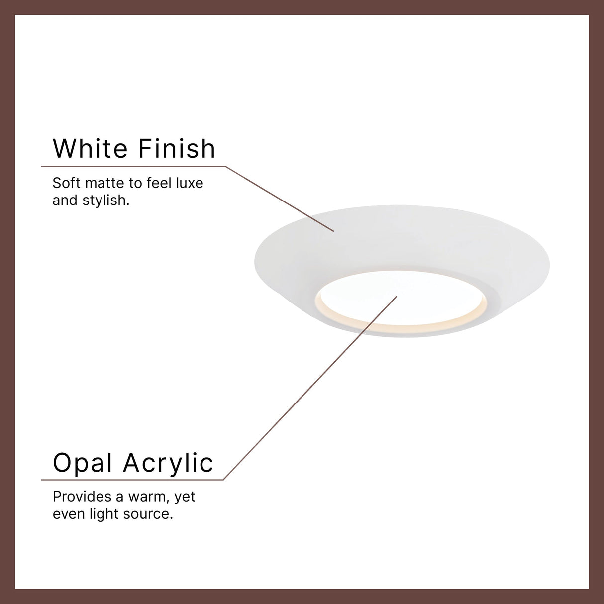 Kuzco Vibe Weylo 6-in Flush Mount