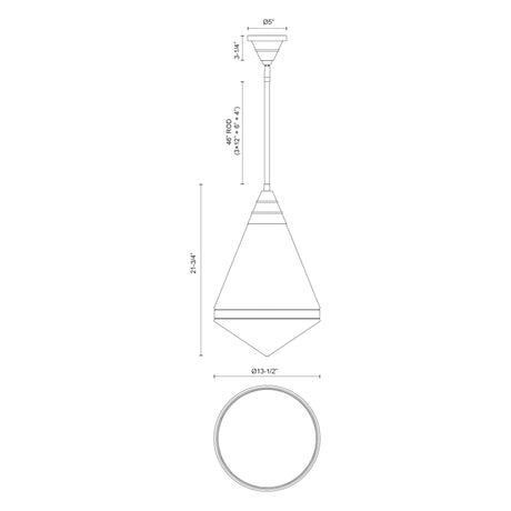 Alora Willard 22-in Pendant