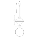 Alora Willard 14-in Pendant