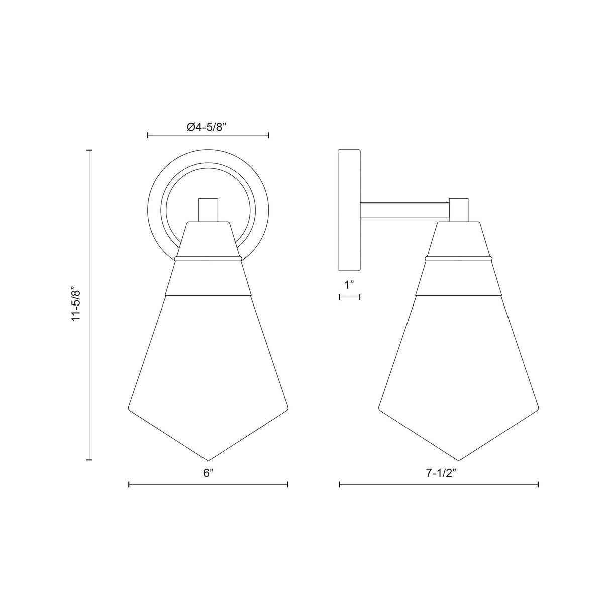 Alora Willard 6-in Wall/Vanity Light