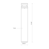 Kuzco Windermere 38-in Exterior Bollard