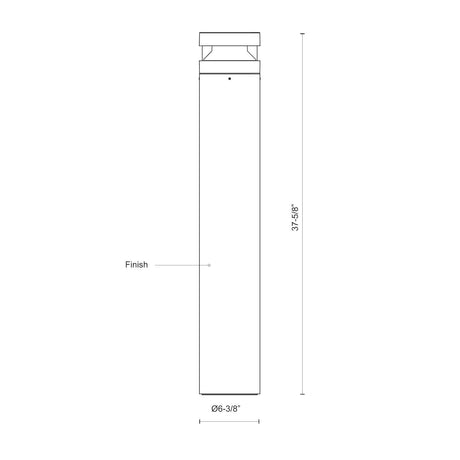 Kuzco Windermere 38-in Exterior Bollard