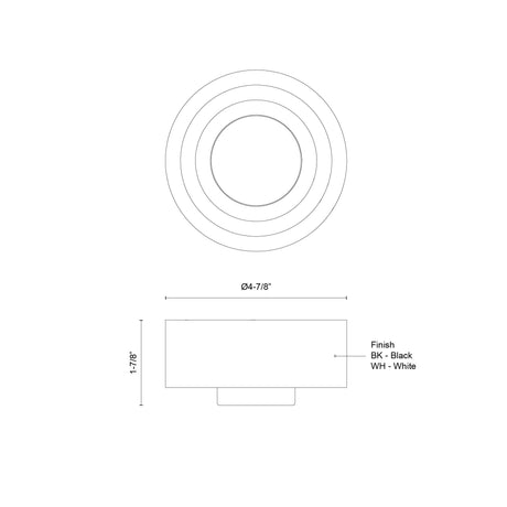 Kuzco Arco 5-in Wall Sconce