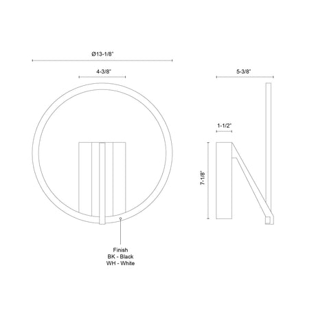 Kuzco Roda 13-in Wall Sconce