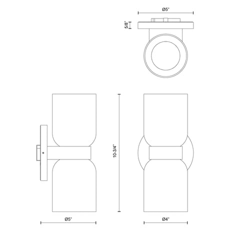 Kuzco Cedar 11-in Wall Sconce