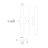 Kuzco Mason 16-in Wall Sconce