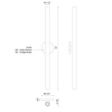 Kuzco Mason 32-in Wall Sconce