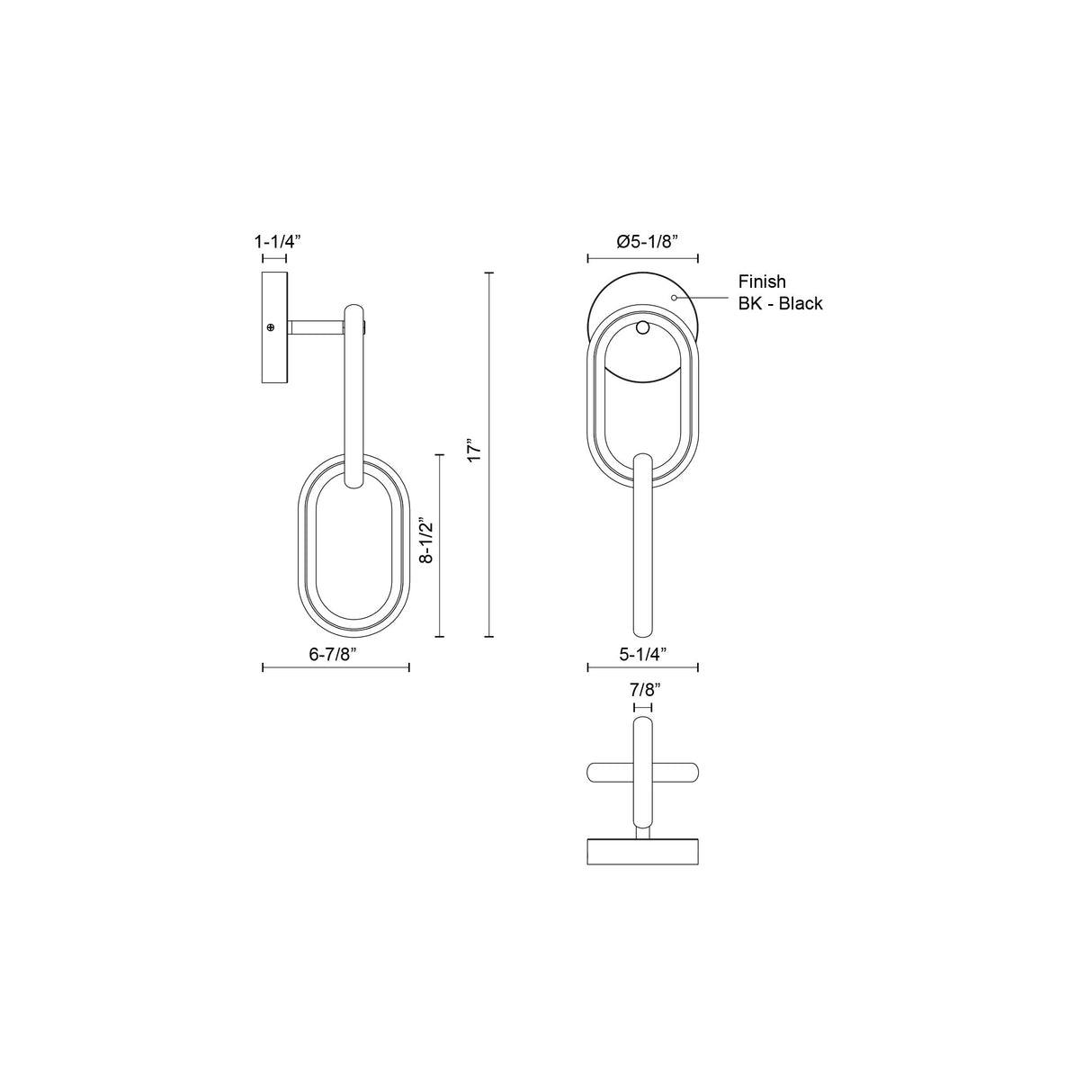Kuzco Airen 17-in Wall Sconce