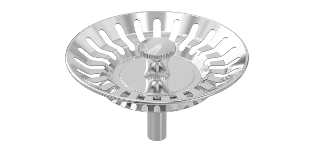 Strainer Basket - Stainless Strainer Basket ONLY, Brushed Stainless Steel