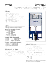 Duofit In-Wall Tank System 1.28 GPF & .09 GPF - Copper Supply