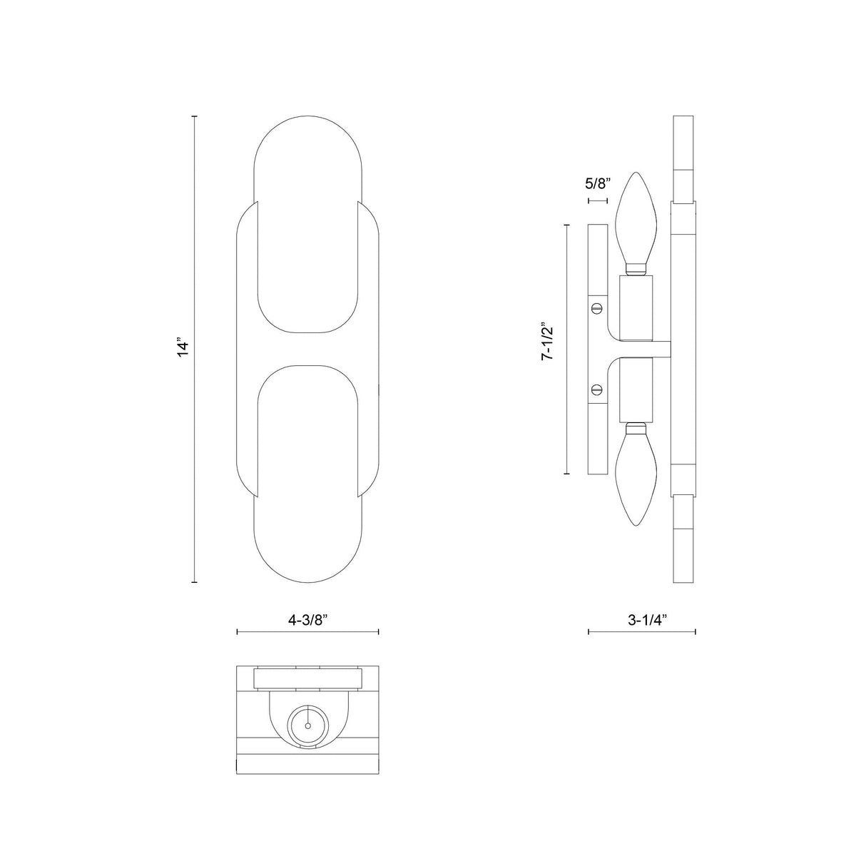 Alora Odin 14-in Wall/Vanity Light