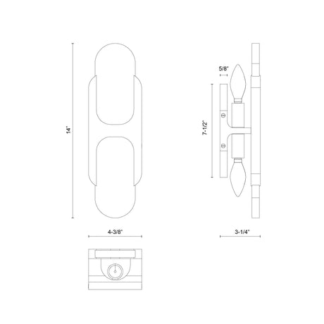 Alora Odin 14-in Wall/Vanity Light