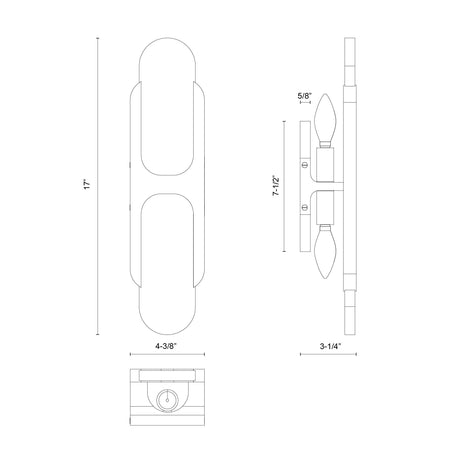 Alora Odin 17-in Wall/Vanity Light