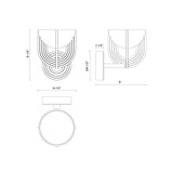 Alora Colette 6-in Wall/Vanity Light