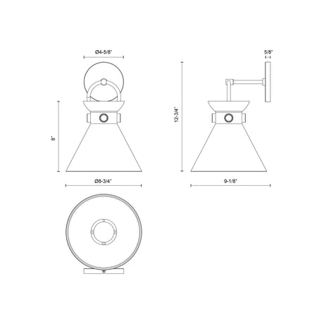 Alora Mood Emerson 9-in Wall/Vanity Light