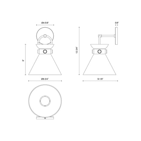 Alora Mood Emerson 9-in Wall/Vanity Light