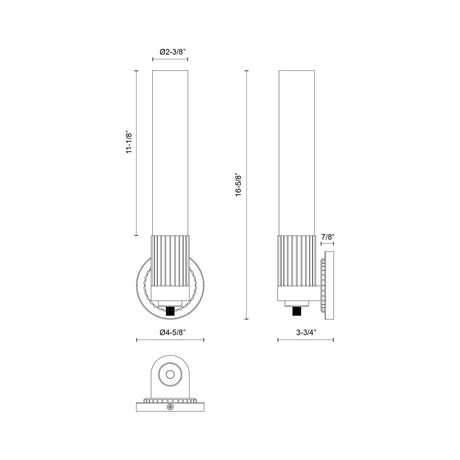 Alora Mood Rue 5-in Wall/Vanity Light
