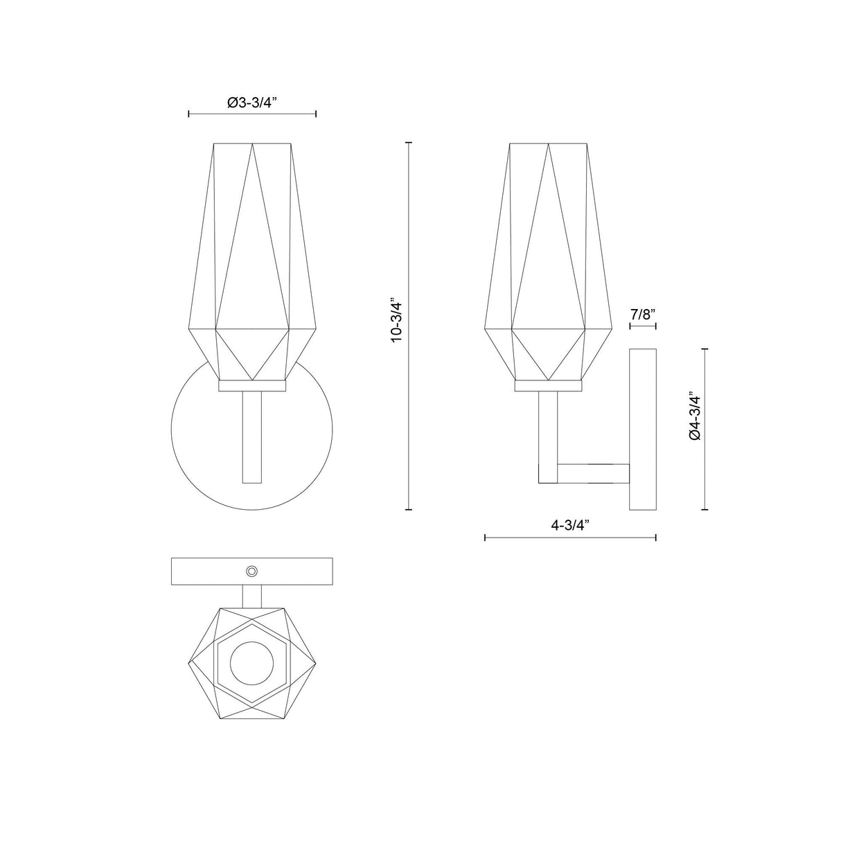 Alora Mood Krysta 10-in Wall/Vanity Light