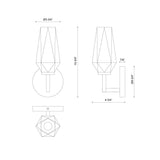 Alora Mood Krysta 10-in Wall/Vanity Light