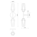 Alora Mood Krysta 20-in Wall/Vanity Light