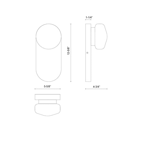 Alora Mood Ariel 12-in Wall/Vanity Light