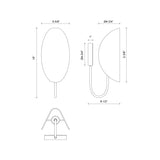 Alora Mood Seno 6-in Wall/Vanity Light