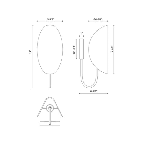 Alora Mood Seno 6-in Wall/Vanity Light