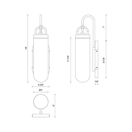 Alora Mood Lancaster 5-in Wall/Vanity Light