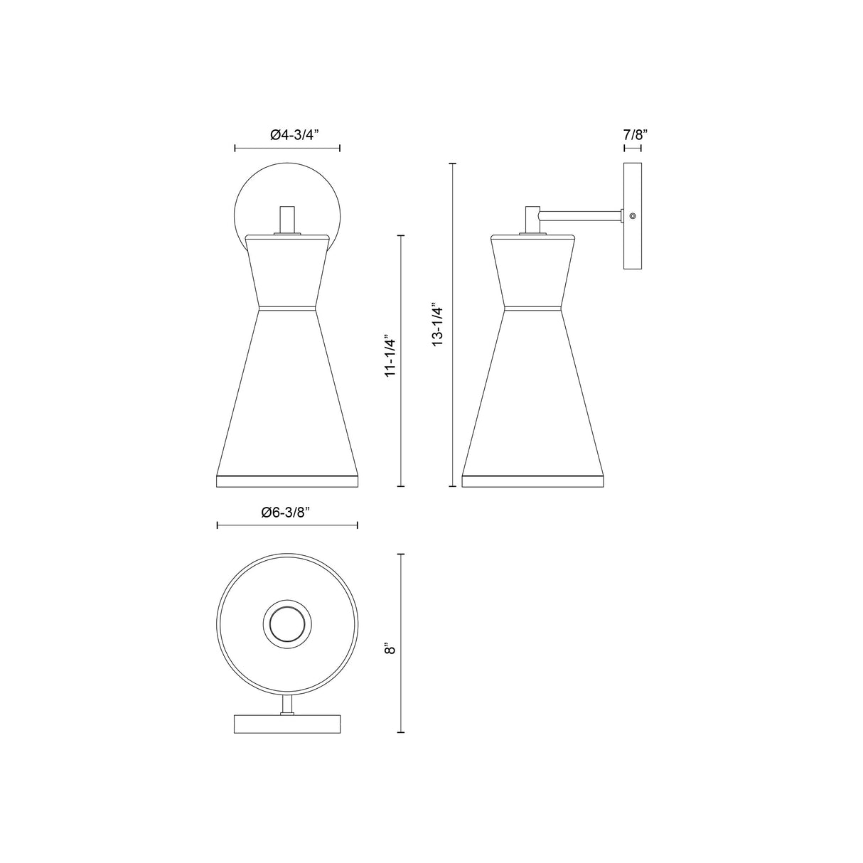Alora Mood Betty 6-in Wall/Vanity Light