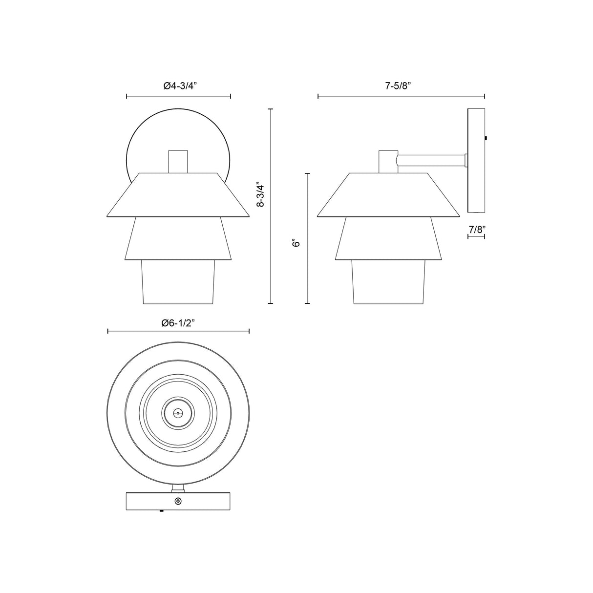 Alora Mood Tetsu 6-in Wall/Vanity Light