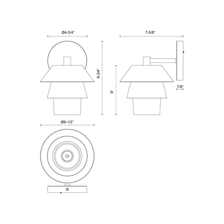 Alora Mood Tetsu 6-in Wall/Vanity Light