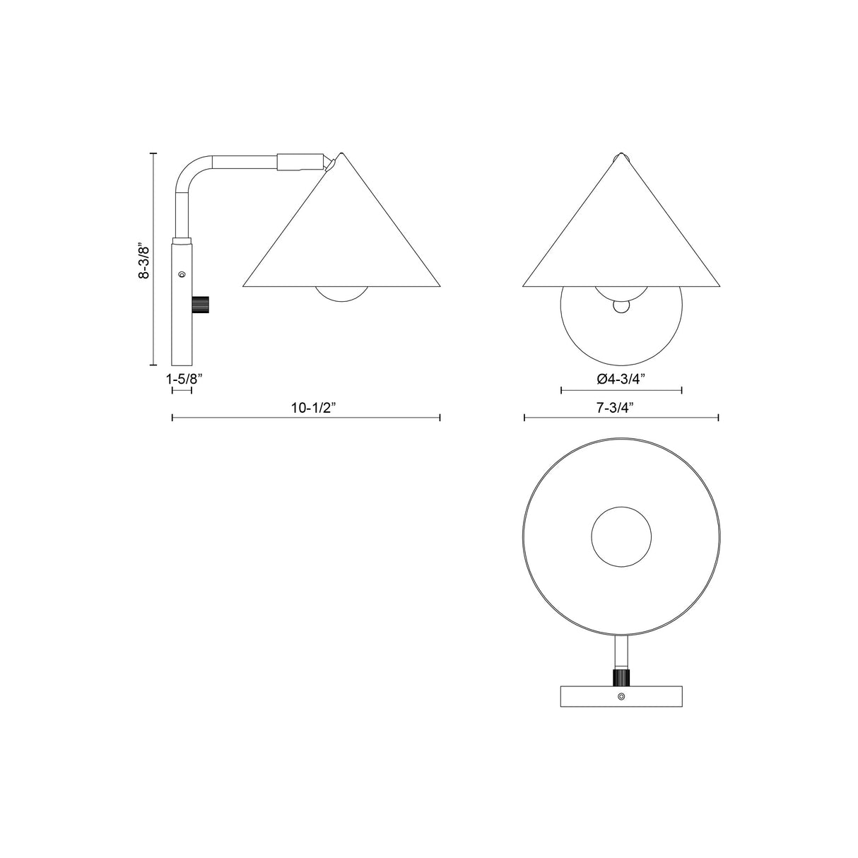 Alora Mood Remy 7-in Wall/Vanity Light