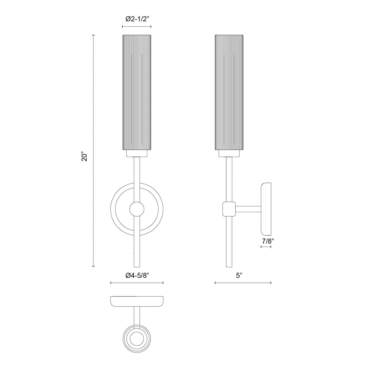 Alora Mood Colby 20-in Wall/Vanity Light
