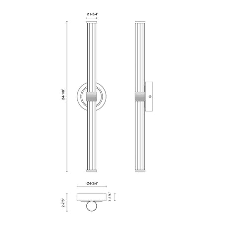 Alora Mood Elsie 24-in Wall/Vanity Light