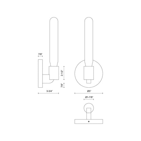 Alora Mood Claire 5-in Wall/Vanity Light