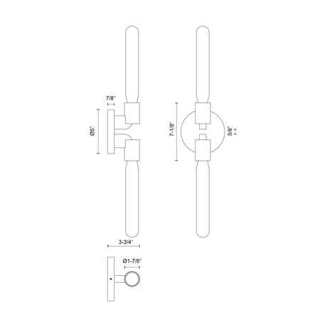 Alora Mood Claire 5-in Wall/Vanity Light