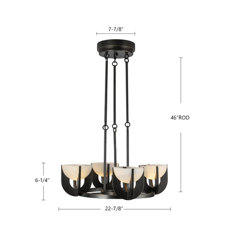 Alora Wynwood 32-in Chandelier