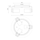 Alora Wynwood 17-in Flush Mount